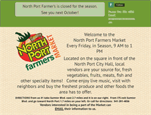 Tablet Screenshot of northportfarmersmarket.com